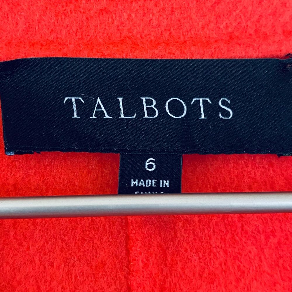 Talbots Double Faced Wool Blend Single Button Closure Blazer In Cayenne Size 6 - Picture 5 of 8